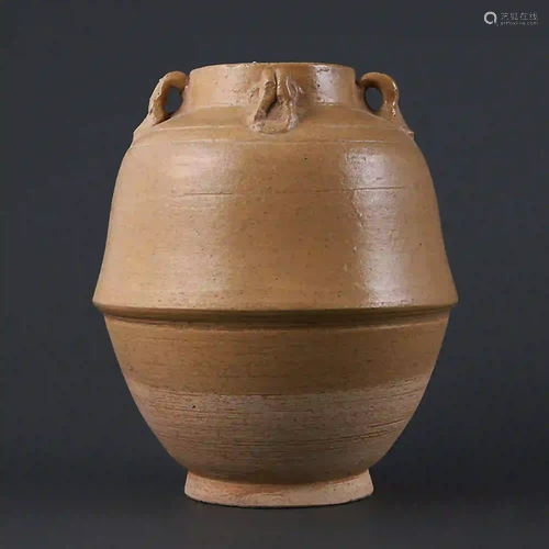 Jin Dynasty style Yellow Glazed Four Series Jar