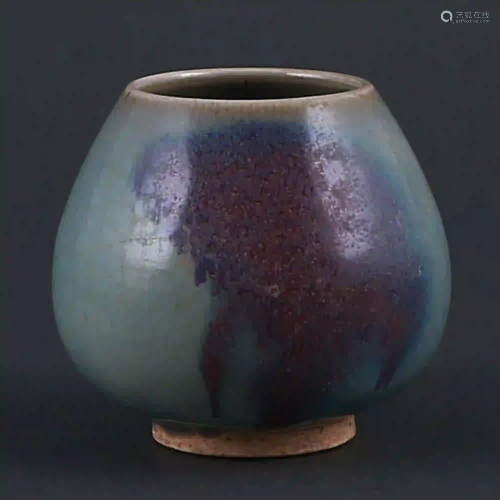 Jin Dynasty style Jun kiln celadon glaze red spot