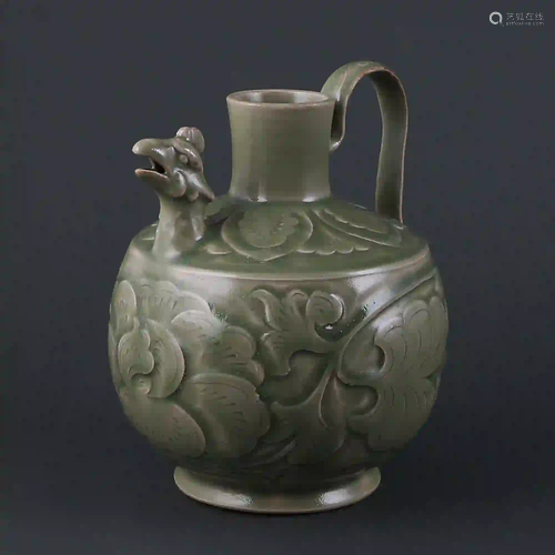 Song Dynasty style Yaozhou Kiln Celadon-glazed Chicken