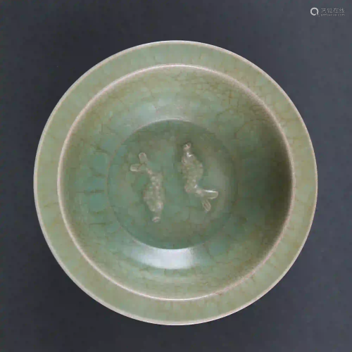 Song Dynasty style Longquan Kiln Celadon Double Fish