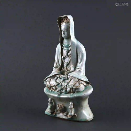 Song Dynasty style Hutian Kiln Celadon and White Glazed