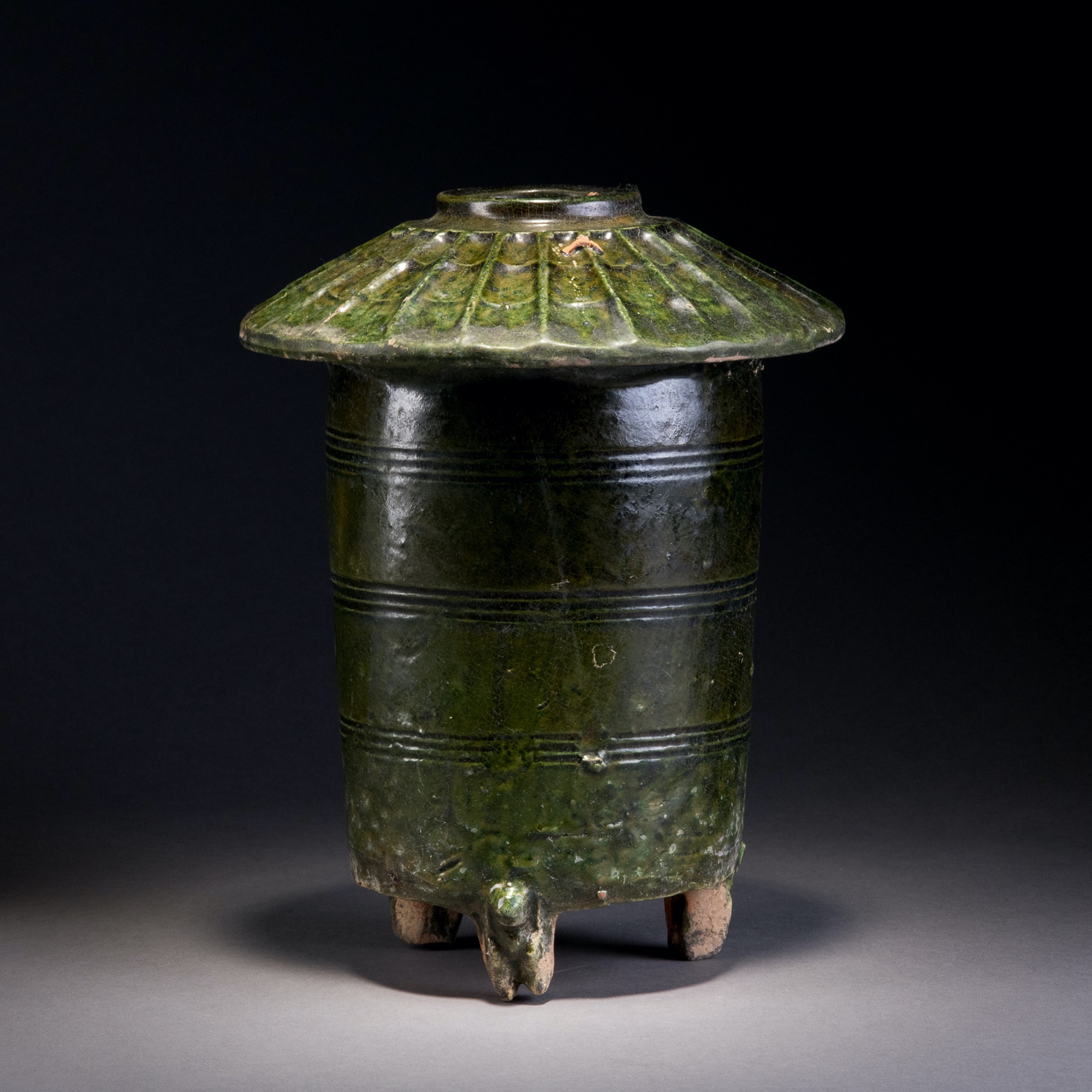 汉代真品釉陶罐价值图片