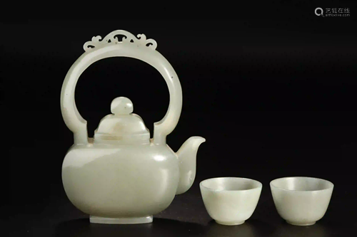 HETIAN JADE TEAPOT