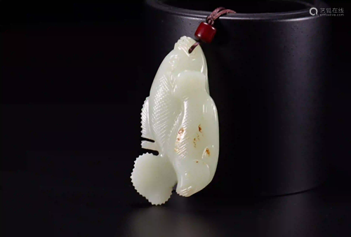 HETIAN JADE NIAN'NIAN'YOU'YU PENDANT