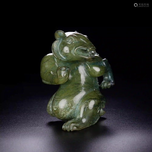 HETIAN JADE BEAR