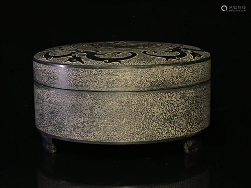 SHE STONE ZONG'XIN'MEI TRIPOD CAPPING ROUND INK SLAB