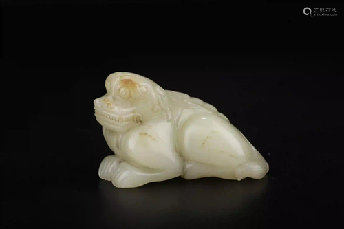 HETIAN WHITE JADE LINON ORNAMENT