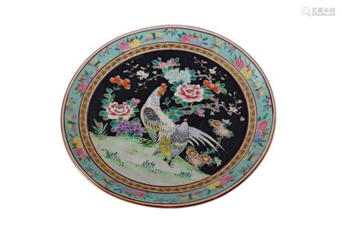 AN EARLY 20TH CENTURY CHINESE CIRCULAR PLAQUE