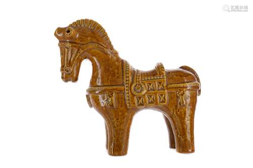 A CERAMIC HORSE BY ALDO LONDI FOR BITOSSI