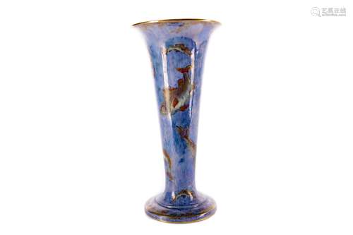 A WEDGWOOD SEMI-LUSTROUS TRUMPET VASE