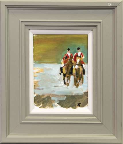THE HUNT, AN OIL BY JANE THOMPSON