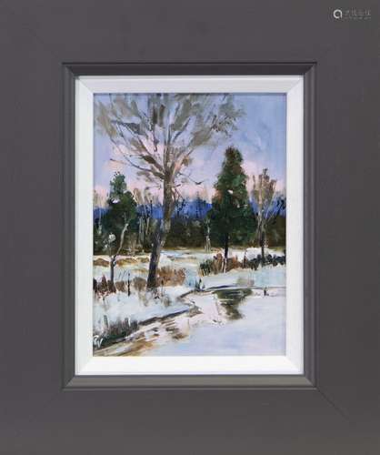 WINTER LIGHT, AN OIL BY CAROLINE WEST