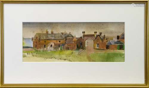 OUTHOUSES, CULZEAN, A WATERCOLOUR BY TOM SHANKS