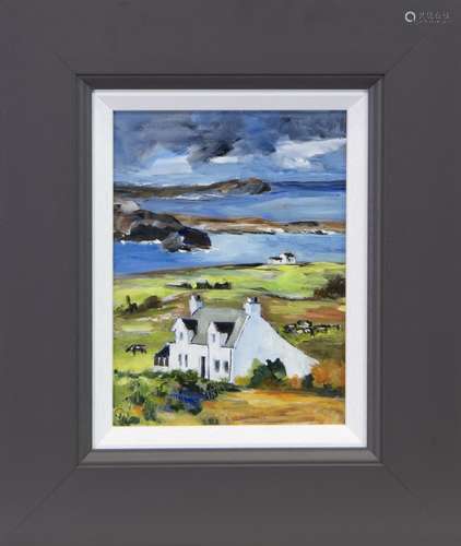 WEE CROFT, ISLE OF MULL, AN OIL BY CAROLINE WEST