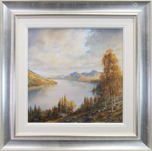 AUTUMN AMBIANCE, AN OIL BY R DUFFIELD