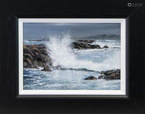 ROCK WATER CLASH, AN OIL BY DARREN SCOTT