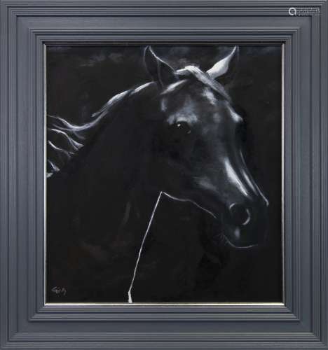 OUT OF THE DARKNESS, AN OIL BY ROWENA LAING