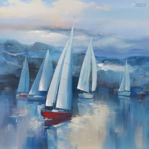 QUIET MOORING, A GICLEE BY WILFRED LANG