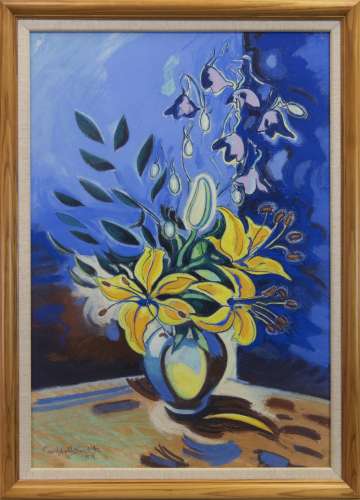 FLORAL STILL LIFE, A PASTEL BY CAMPBELL SMITH
