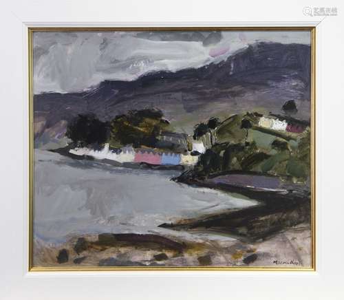 PORTREE, AN OIL BY SHEILA MACMILLAN