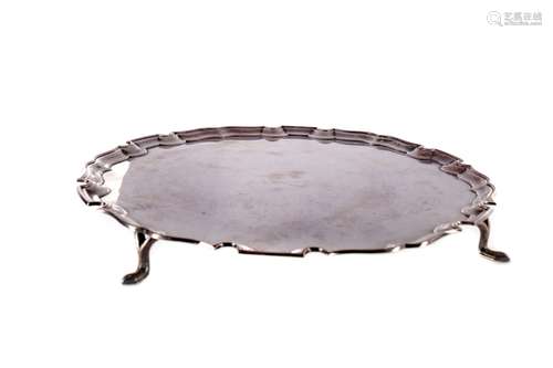 A GEORGE V SILVER SALVER