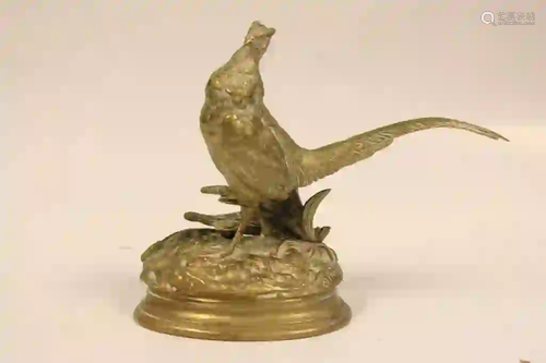 19th.C Bronze Bird, 