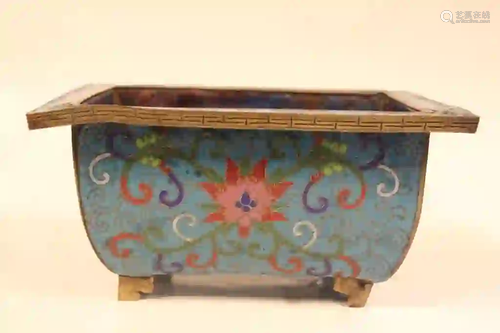 Chinese Cloisonne Planter