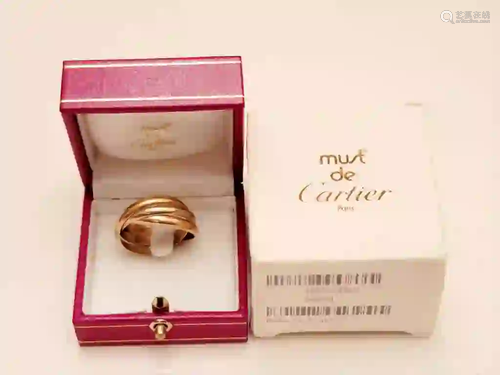 Original Cartier 18K Gold Ring Box