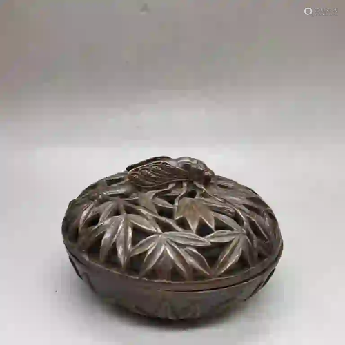 Chinese Bamboo Carved Censer