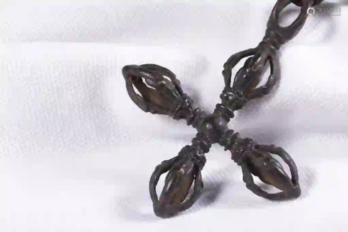 Qing Chinese Bronze Vajra