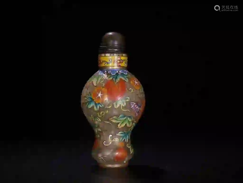 Chinese Liuli Painted Snuff Bottle