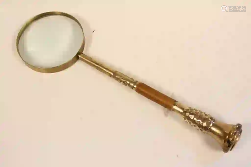 Large Magnifier w Brass Handle