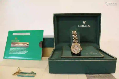 18K Gold Rolex Watch w Original case and Receipt