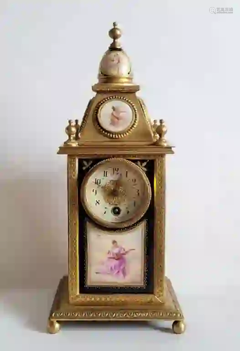 Antique Austrian Royal Vienna Porcelain Clock