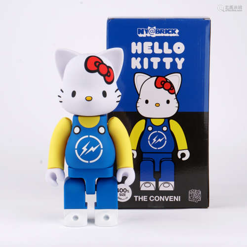 Medicom Toy 2020年 藤原浩 THE CONVENI×NY@BRICK 联名 HELLO KITTY 400% 闪电凯蒂猫 彩绘 PVC