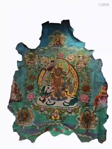 Qing Chinese Hand Painted Thanka