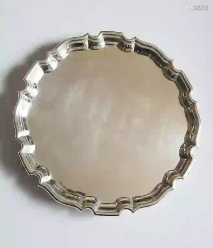 Antique English Sterling Silver Salver Tray