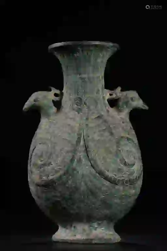 Early Ming Chinese Bronze Vase