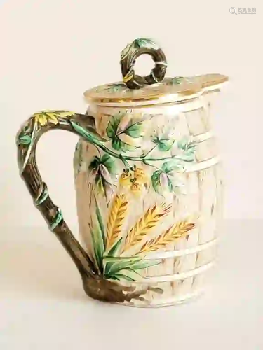 Antique Russian Gardner Porcelain Pitcher