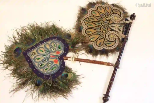 Two 19th.C Mid-Eastern Fans