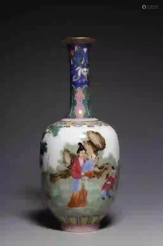 Chinese Enamel Famille Rose Porcelain Vase