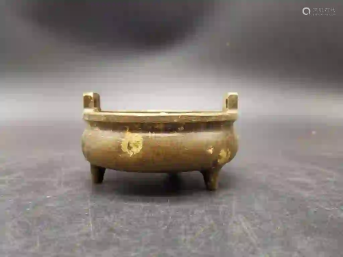 Chinese Bronze Tripod Censer