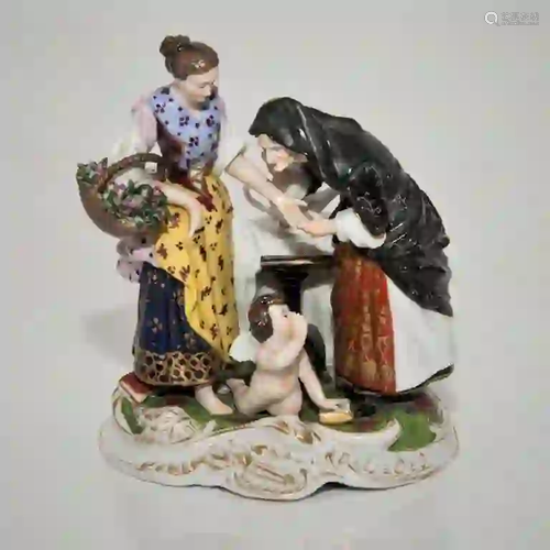 Antique Royal Vienna Porcelain Group Figurine