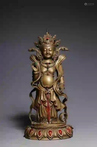 Chinese Gilt Bronze Buddha