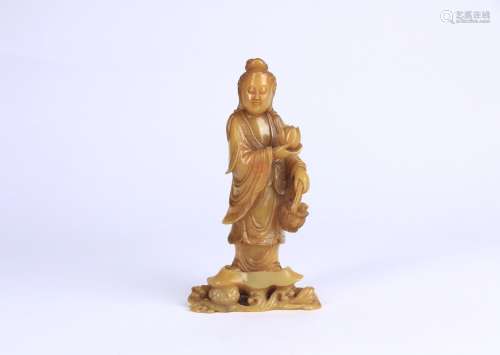 A Tianhuang Stone Figure Statue