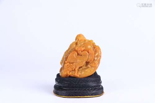 A Tianhuang Stone Mountain Shaped Ornament