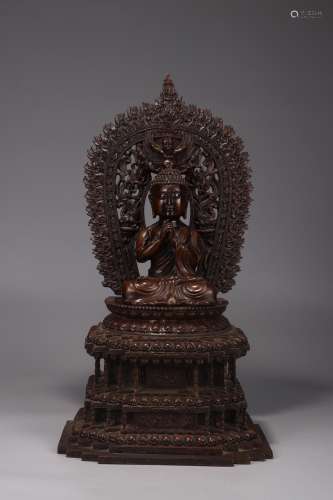A Bronze Gautama Buddha Statue
