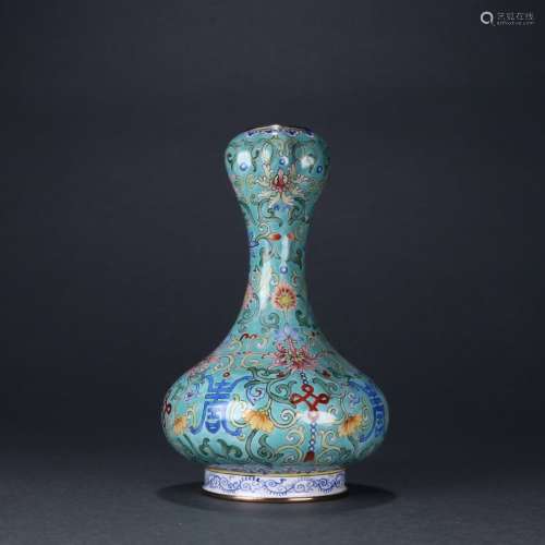 An Enameled Vase