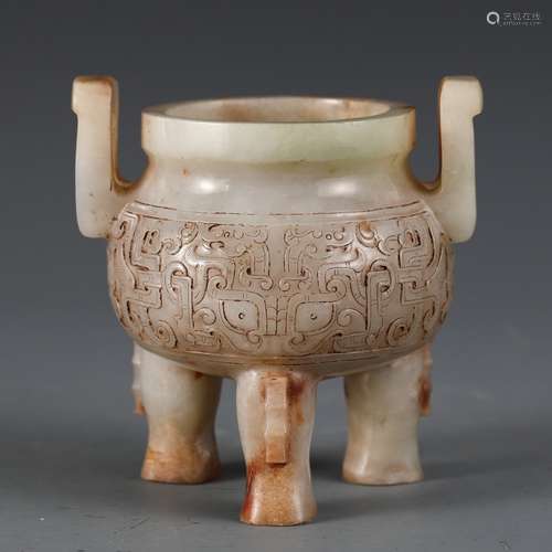 A Jade Beast Pattern Censer