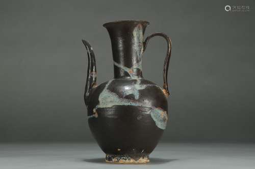 A Porcelain Jizhou Kiln Black Glazed Pot